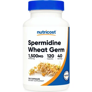 Spermidine  1500MG Wheat Germ Extract, 120 Capsules - 15MG Equivalent Spermidine Per Serving.abd Menşei