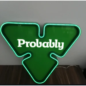 Probably Şerbetçiotu Logo Sign LED Işıklı Tabela