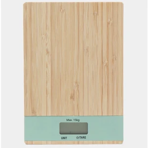 Ahşap Lüks Dijital Ekranlı Hassas Elektronik Mutfak Terazisi 15 kg 1 gr
