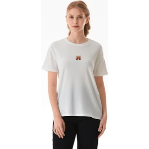 Ayıcık Nakışlı Bürümcük Kumaş Oversize Tişört