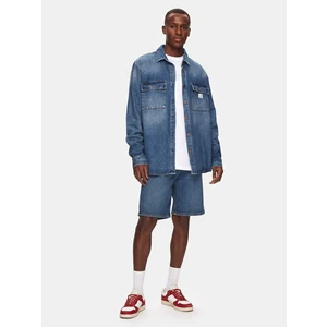 Erkek Steven Oversıze Jean Gömlek