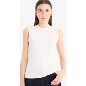 Regular Fit Fitilli Kaşkorse Basic Düz Kolsuz Tesettür Tunik F3610AX25SM