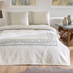 Tek Kişilik Ranforce Pike Takımı Bordado Krem