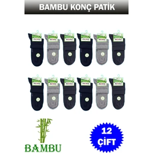 Erkek Bambu Konç Patik 12'li