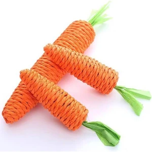 Ip Örgülü Havuç Kedi Oyuncağı 15 cm