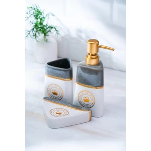 Jardin 3'lü Banyo Seti - Gri