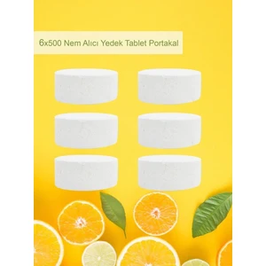 3 Adet 2X500 gr Nem Alıcı Rutubet ve Küf Önleyici Yedek Tablet Portakal