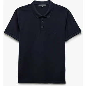 Slim Fit Pamuklu Pike Kumaş Polo Yaka Kısa Kollu Tişört
