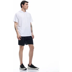 Kısa Kollu Regular Fit Basic Kapşonlu Spor Tişört