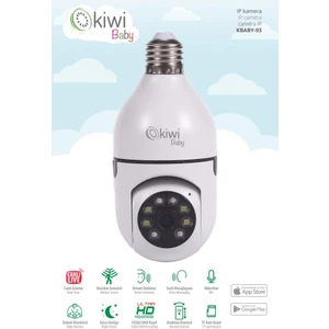 Kbaby- 93 Hareket Sensörlü, Gece Görüşlü Ampul Tipi Ip Kamera