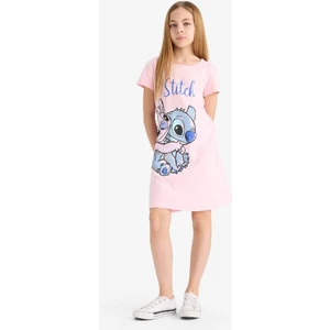 Kız Çocuk Disney Lilo & Stitch Kısa Kollu Elbise C2959A825SM