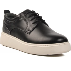 Siyah Hakiki Deri Erkek Günlük Ayakkabı A-40 M