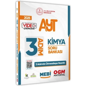 2025 Ayt Mebi-Ogm 3 Adım Kimya Soru Bankası Renkli A4 Boyut Video Çözümlü (Karakutu Katkılarıyla)