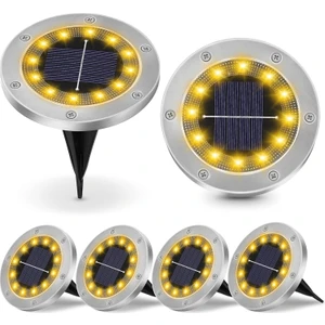 Solar Işık 4'lü Paket - Güneş Enerjili Bahçe Aydınlatması Yol Işığı, Su Geçirmez LED Lamba, Kolay Kurulum, Enerji Tasarruflu, Dış Mekan Işığı