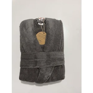 Casual Şalyaka Bornoz Koyu Gri S/m