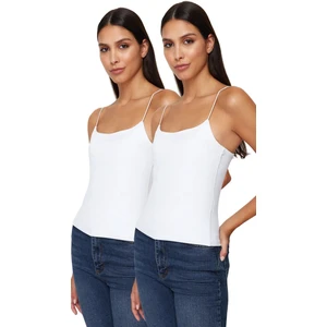 Enteks Triko Kadın  Ip Askılı 2'li Örme Bluz Paketi E25T0017T