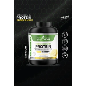 Doğal Whey Protein Tozu – Anamur Muzu 1540 gr