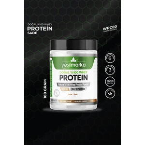 %100 Doğal Whey Protein Tozu 100 gr – Türkiye Üretimi, BCAA ve Lif Takviyeli, Yetişkin Sporcular İçin