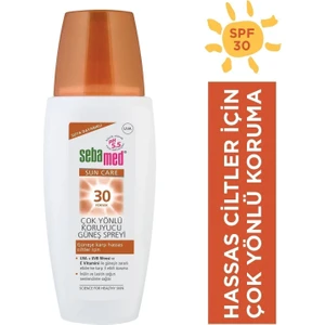 Sun Care UVA / UVB Filtresi ve E Vitamini Üçlü Yüksek Koruma Çok Yönlü Güneş Spreyi 30 SPF 150 ml