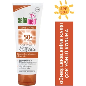 Sun Care UVA / UVB Filtresi ve E Vitamini Üçlü Yüksek Koruma Çok Yönlü Güneş Kremi 50 SPF 75 ml