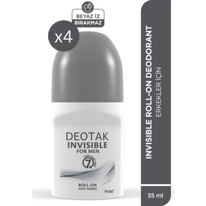 Invisible Erkek 7 Güne Kadar Etkili Roll-on Deodorant 35 ml x 4 adet