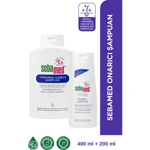 Kuru ve Yıpranmış Saçlar İçin Nemlendirici Etkili Onarım Şampuanı 400 ml + 200 ml Set