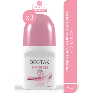 Invisible Kadın 7 Güne Kadar Etkili Roll-On Deodorant 35 ml x3 Adet