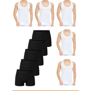 10 Parça Atlet ve Boxer Takımı Ekonomik Paket 5 Boxer 5 Atlet