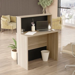 Robin Home Verona Ofis Karşılama Bankosu Meşe-Siyah