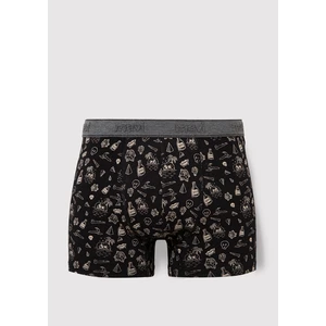 Baskılı Siyah Boxer 091719-900
