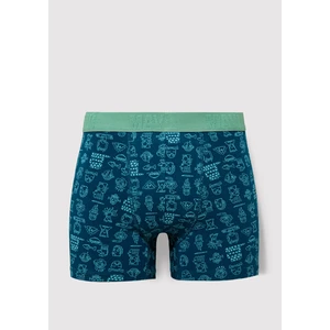 Baskılı Mavi Boxer 091119-71923