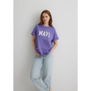 Mavi Logo Baskılı Mor Tişört 1600843-70611