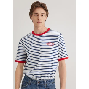 Berlin Baskılı Çizgili Unisex Tişört 2610025-70899