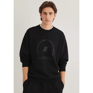 Mavi Pro Baskılı Siyah Sweatshirt 0S10355-71379