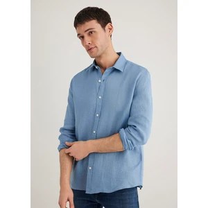 Mavi Keten Gömlek 0211466-70731