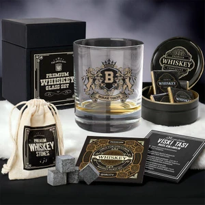 Özel Kutuda Kişiye Özel Trondheim Viski Kadehi Seti