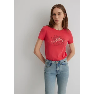 Bisiklet Baskılı Kırmızı Tişört 1613190-71083