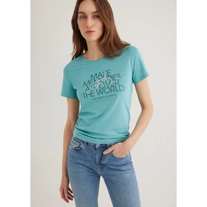 Bisiklet Baskılı Yeşil Tişört 1613190-71823