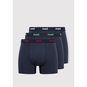 3lü Basic Lacivert Boxer 0911923-70490