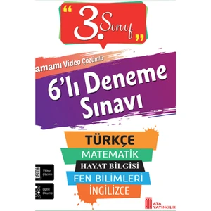 Ata Yayıncılık 3. Sınıf 6'Lı Deneme Sınavı