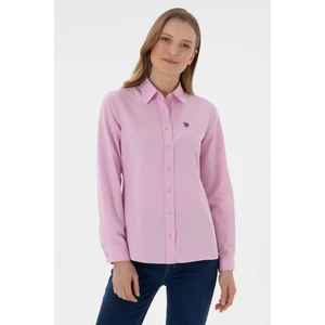 U.s. Polo Assn. Kadın Pembe Gömlek Basic 50307726-VR041