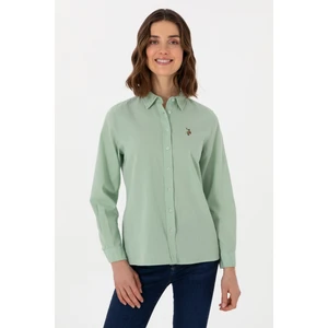 U.s. Polo Assn. Kadın Su Yeşili Gömlek Basic 50298098-VR048