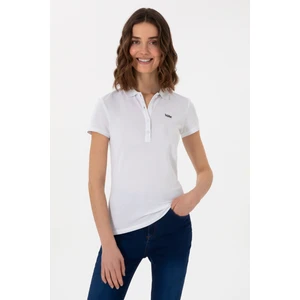 U.s. Polo Assn. Kadın Beyaz Tişört Basic 50305764-VR013