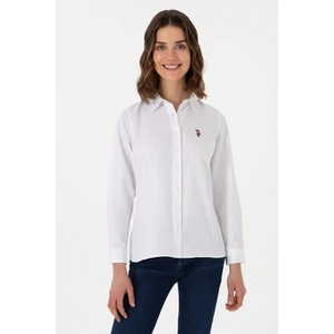 U.S. Polo Assn. Kadın Beyaz Gömlek Basic 50298103-VR013
