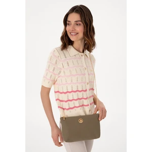 U.S. Polo Assn. Kadın Koyu Haki Çıkarılabilir Askılı Kanvas El Çantası 50293661-VR111
