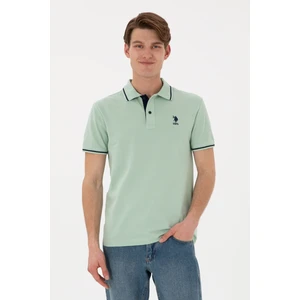 U.s. Polo Assn. Erkek Su Yeşili Tişört Basic 50305980-VR048