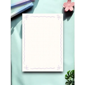 Mirya Notes A5 Kurdele Desenli Notepad - Not Defteri - Bloknot (Noktalı)