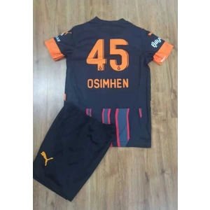 GÂLÂTASARÂY'2024/25-VICTOR' Osimhen' 45 Deplasman Siyah Çocuk Forması 4 Parça