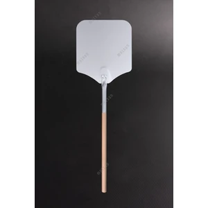 Alüminyum Pizza Fırın Küreği (40 Cm) - Pizza Küreği Alüminyum 40 cm - 65 cm Ahşap Saplı