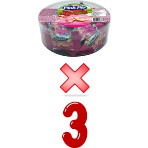 Pink Pie Çilek Aromalı Krema Dolgulu Bisküvi 200 gr x 3 Adet